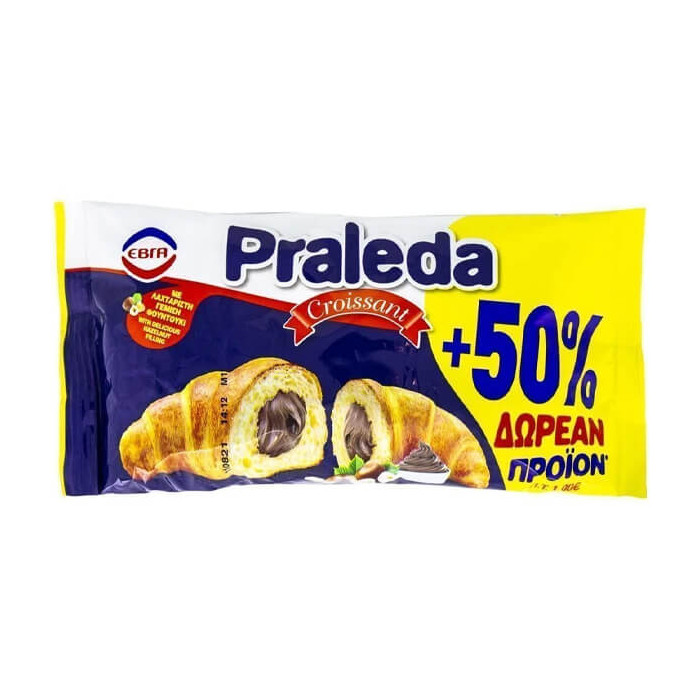 PRALEDA ΕΒΓΑ ΚΡΟΥΑΣΑΝ 120gr. (50% ΔΩΡΕΑΝ ΠΡΟΙΟΝ)