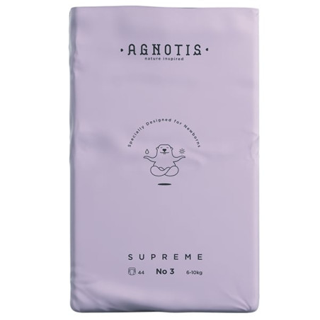 AGNOTIS supreme παιδικές πάνες No3 6-10kg 44τεμ