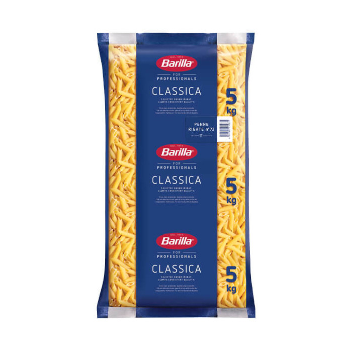 BARILLA ζυμαρικά για επαγγεματίες Penne Rigate No73 5kg