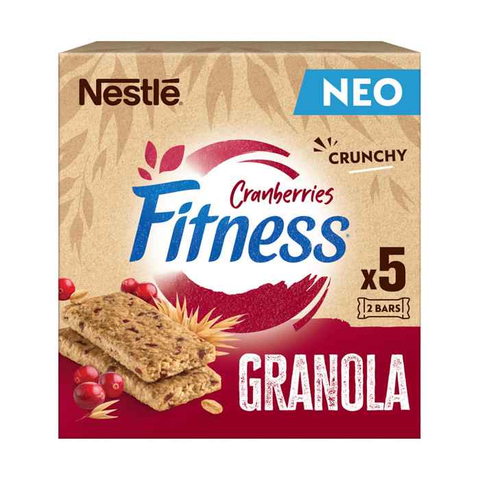 NESTLE BARS FITNESS 38gr. - (GRANOLA CRANBERRY) (5τεμ)