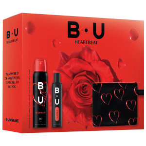 B.U. HEARTBEAT EDT 50ml - (+DEO SPRAY 150ml) (+BEAUTY BAG)