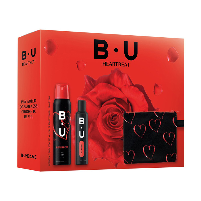 B.U. Heartbeat (Eau De Toilette 50ml & Deo Spray 150ml & Beauty Bag)