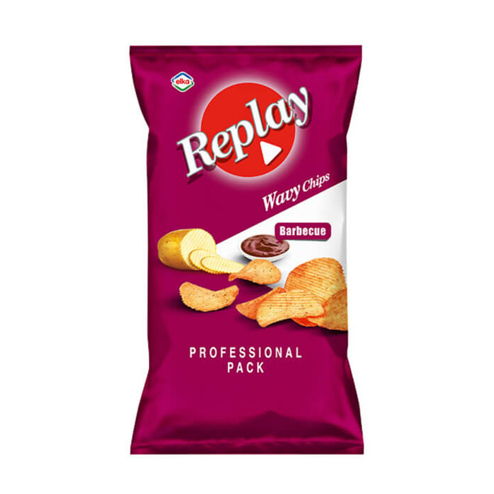 REPLAY WAVY CHIPS PROFESSIONAL 270gr. - (BARBEQUE)