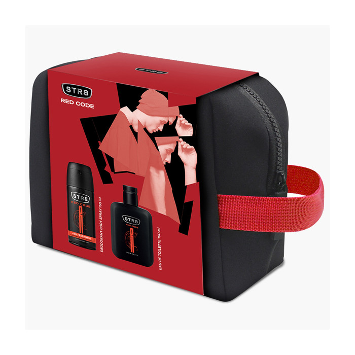 STR8 EDT 100ml (+DEO SPRAY 150ml) (+BEAUTY BAG) - (RED CODE)