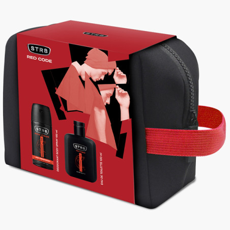 STR8 EDT 100ml (+DEO SPRAY 150ml) (+BEAUTY BAG) - (RED CODE)