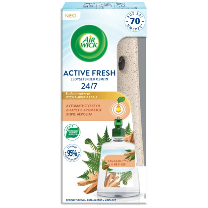 Airwick Active Fresh Σανδαλόξυλο & Βετιβέρ Συσκευή