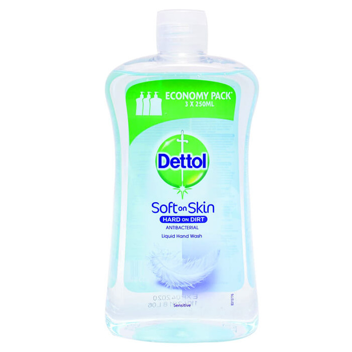 DETTOL ΑΝΤΑΛΛΑΚΤΙΚΟ ΚΡΕΜΟΣΑΠΟΥΝΟ 750ml - (SENSITIVE)