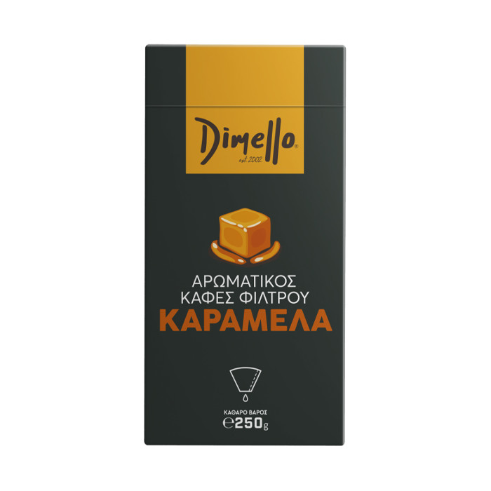 Dimello καφές φίλτρου αλεσμένος καραμέλα 250gr