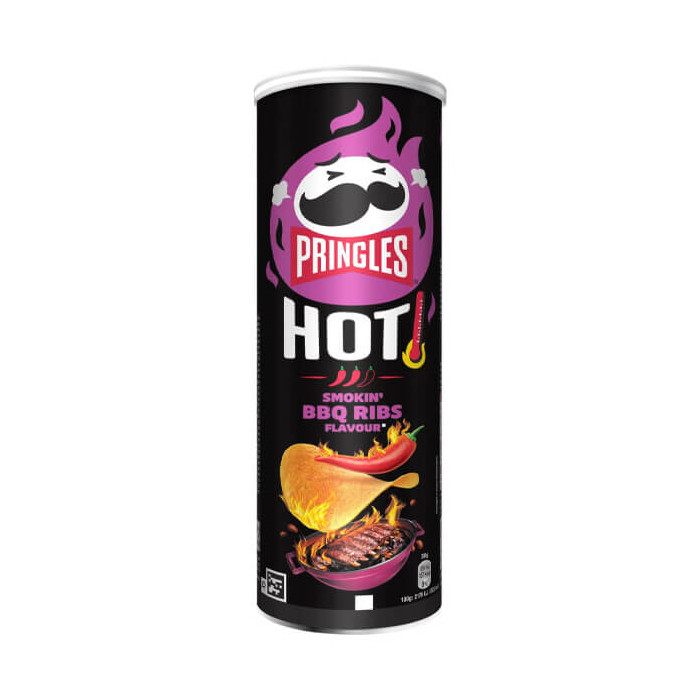 PRINGLES ΤΣΙΠΣ 160gr. - (HOT SMOKING BBQ RIBS)