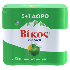 ΒΙΚΟΣ ΓΚΑΖΟΖΑ ΚΟΥΤΙ 330ml - (5+1 ΔΩΡΟ)