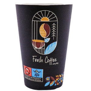 ΠΟΤΗΡΙ ΧΑΡΤΙΝΟ FRESH COFFEE (ΣΤΕΝΟ) (SINGLE WALL) (12οz) - (50τεμ.)