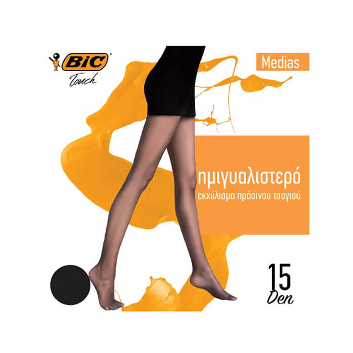 Bic καλσόν medias μαύρο 15den small