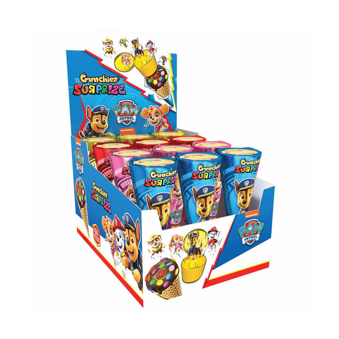 CRUNCHIEZ Paw Patrol παγωτό έκπληξη με πραλίνα φουντουκιού 25gr x 12τεμ