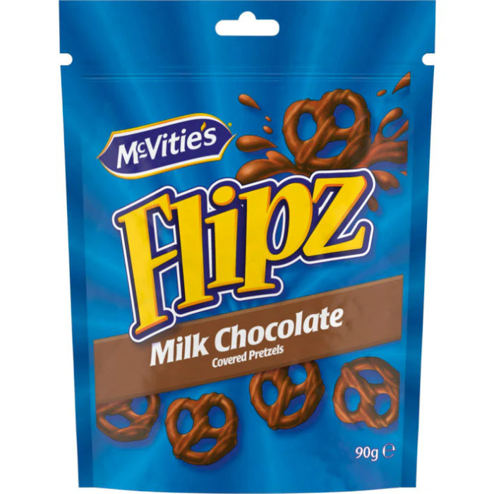 McVitie's μπισκότα flipz με σοκολάτα γάλακτος 90gr