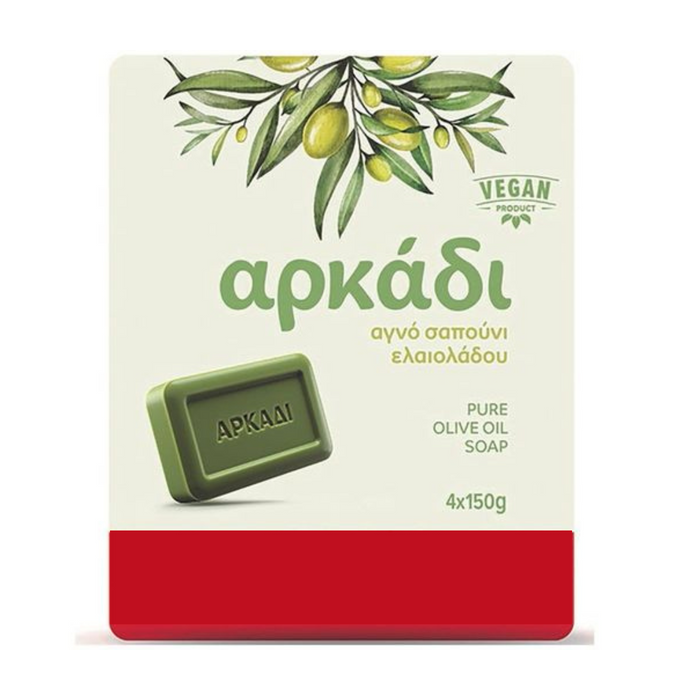 Αρκάδι σαπούνι πράσινο 4x150gr