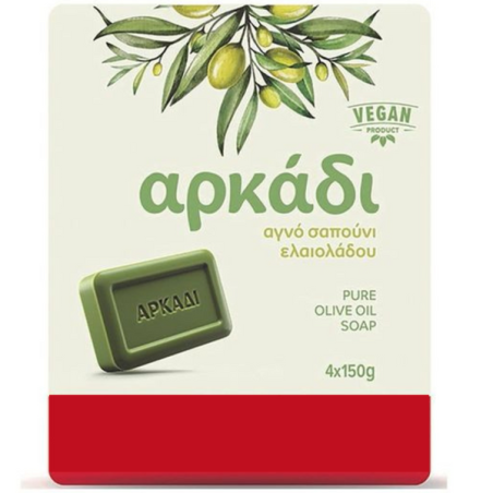 Αρκάδι σαπούνι πράσινο 4x150gr