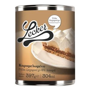 LECKER γάλα ζαχαρούχο καραμελωμένο 8% λιπαρά 397gr