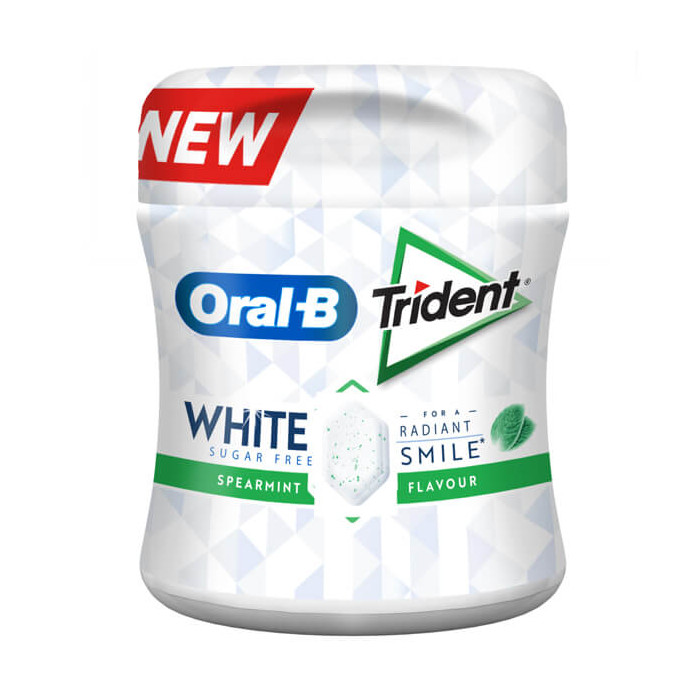 TRIDENT denta care white δυόσμος σε μπουκάλι 6x68gr