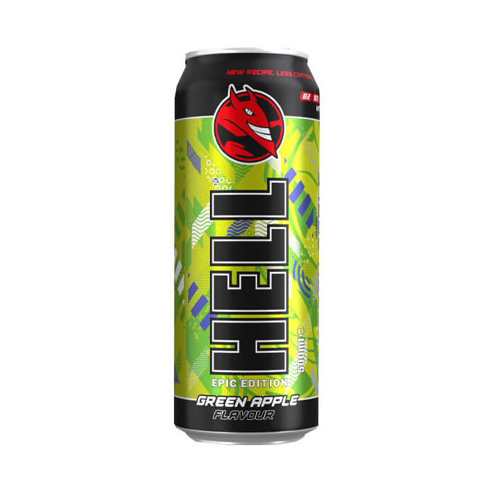 HELL ENERGY DRINK 500ml - (GREEN APPLE)