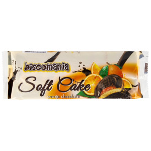 Biscomania soft cake με πορτοκάλι & επικάλυψη σοκολάτας 125gr