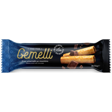 Gemelli σιροπιαστά μπακλαβαδάκια sticks 2x60gr