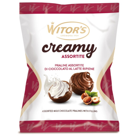 Witor's σοκολατάκια creamy milk & hazelnut 95gr