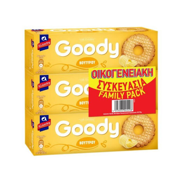 ΑΛΛΑΤΙΝΗ GOODY ΜΠΙΣΚΟΤΑ ΒΟΥΤΥΡΟΥ - (3x175gr.)