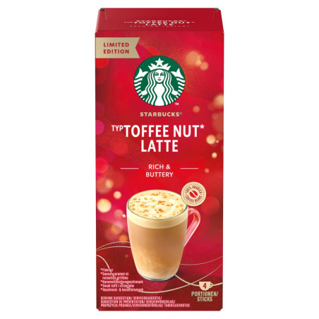 STARBUCKS TOFFE NUT LATTE (4x23gr) 96gr.