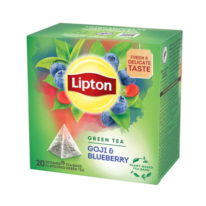 LIPTON ΠΡΑΣΙΝΟ ΤΣΑΙ ΠΥΡΑΜΙΔΑ (20x1,4gr) - (ΓΚΟΤΖΙ ΜΠΕΡΙ & ΜΥΡΤΙΛΟ)