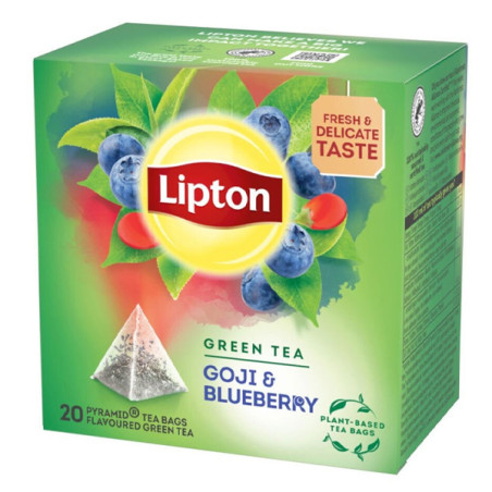 LIPTON ΠΡΑΣΙΝΟ ΤΣΑΙ ΠΥΡΑΜΙΔΑ (20x1,4gr) - (ΓΚΟΤΖΙ ΜΠΕΡΙ & ΜΥΡΤΙΛΟ)