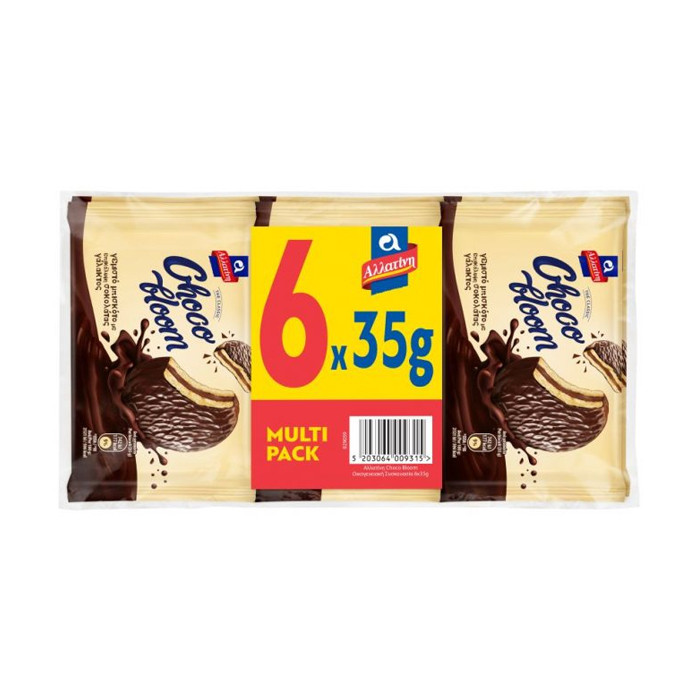 ΑΛΛΑΤΙΝΗ CHOCO BLOOM ΜΠΙΣΚΟΤΑ ΓΕΜΙΣΤΑ (6x35gr)