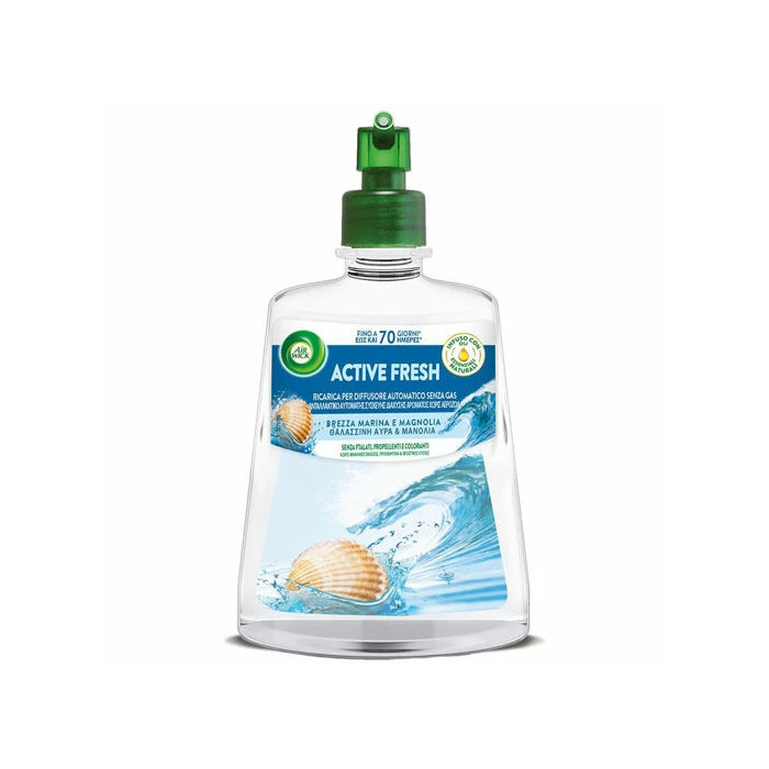 AIR WICK Active Fresh ανταλλακτικό θαλλασινή αύρα & μανόλια 228ml