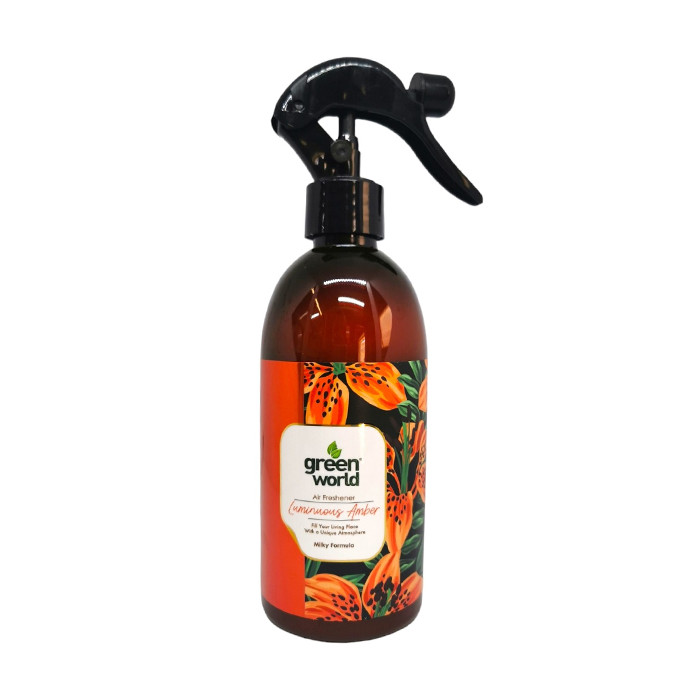 GREEN WORLD SPRAY ΑΡΩΜΑ ΧΩΡΟΥ 400ml - (ΑΝΤΛΙΑ) (LUMINMOUS AMBER)