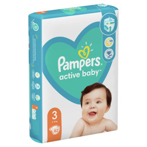 Pampers active baby βρεφικές πάνες No3 6-10kg 82τεμ