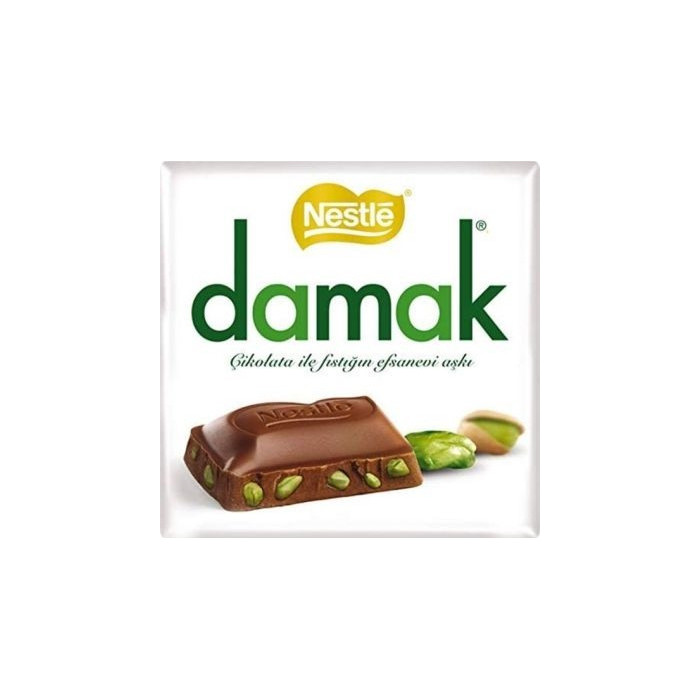 Nestle damak σοκολάτα γάλακτος με φυστίκι 60gr