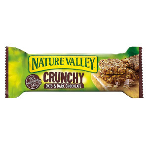 NATURE VALLEY ΤΡΑΓΑΝΕΣ ΜΠΑΡΕΣ ΜΟΥΣΛΙ ΜΕ ΜΑΥΡΗ ΣΟΚΟΛΑΤΑ 42gr.