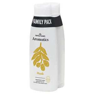 PAPOUTSANIS AROMATICS ΑΦΡΟΛΟΥΤΡΟ FAMILY PACK 2x650ml - (MUSK)