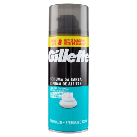 GILLETTE ΑΦΡΟΣ 400ML SENSITIVE ΜΠΛΕ