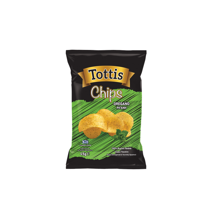 TOTTIS CHIPS 45gr. - (ΡΙΓΑΝΗ)