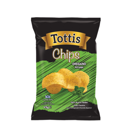 TOTTIS CHIPS 45gr. - (ΡΙΓΑΝΗ)