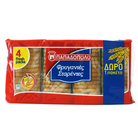 ΠΑΠΑΔΟΠΟΥΛΟΥ ΦΡΥΓΑΝΙΕΣ ΣΤΑΡΕΝΙΕΣ (4x127gr.)