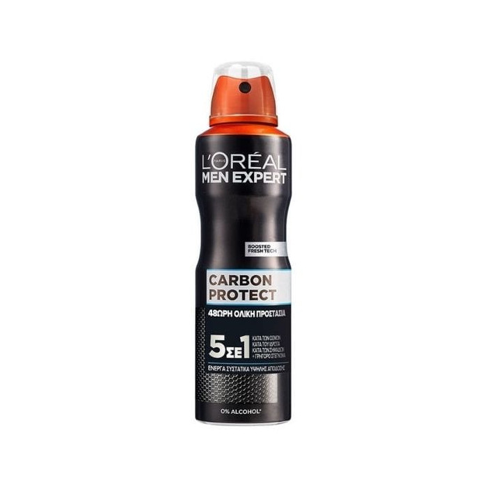 LOREAL BODY SPRAY 150ml MEN CARBON PROTECT 5IN1