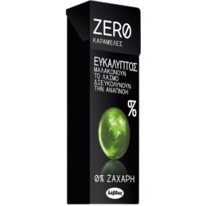 Λάβδας καραμέλες zero με γεύση ευκάλυπτο 32gr