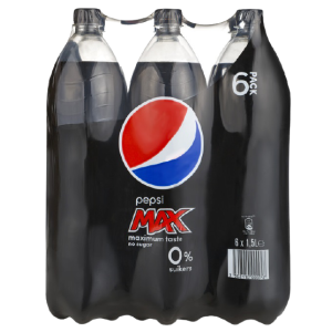 Pepsi max αναψυκτικό cola χωρίς ζάχαρη 6x1,5lt Pepsi - 1