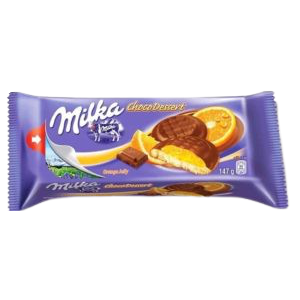 Milka μπισκότα γεμιστά με πορτοκάλι 147gr Milka - 1