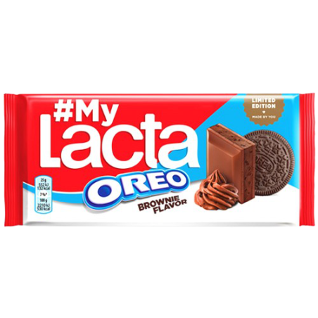 Lacta σοκολάτα γάλακτος με oreo & brownies 105gr