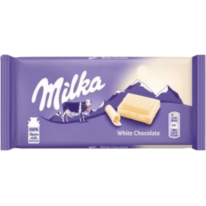 Milka σοκολάτα λευκή 100gr