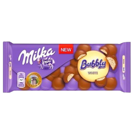 Milka σοκολάτα bubbly white 100gr Milka - 1