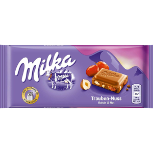 Milka σοκολάτα raisins & hazelnuts 100gr Milka - 1