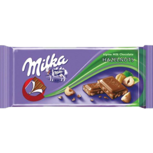 Milka σοκολάτα με κομμάτια φουντουκιού 100gr Milka - 1